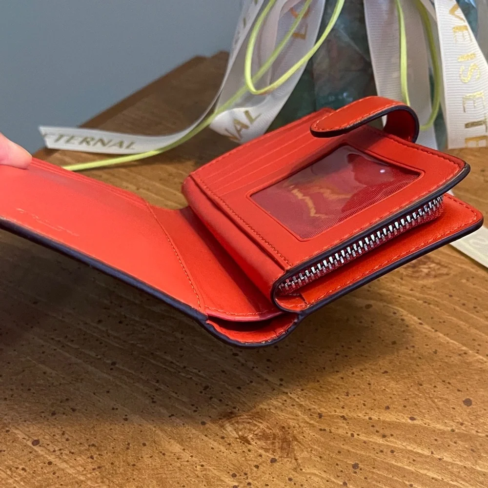 Coach Tan and Orange wallet. - Picture 4 of 6